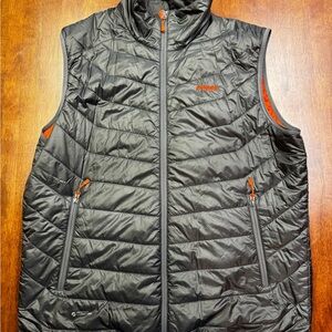 Men's Bergans Black and Orange Puffer Vest